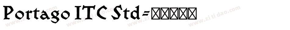 Portago ITC Std字体转换